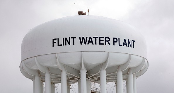 Flint water tower file photo
