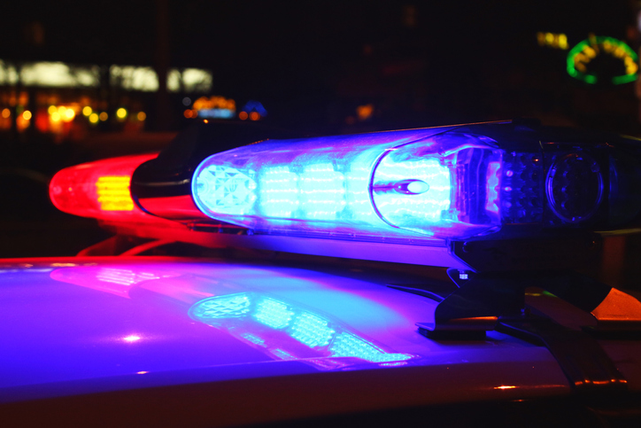 Police lights file photo