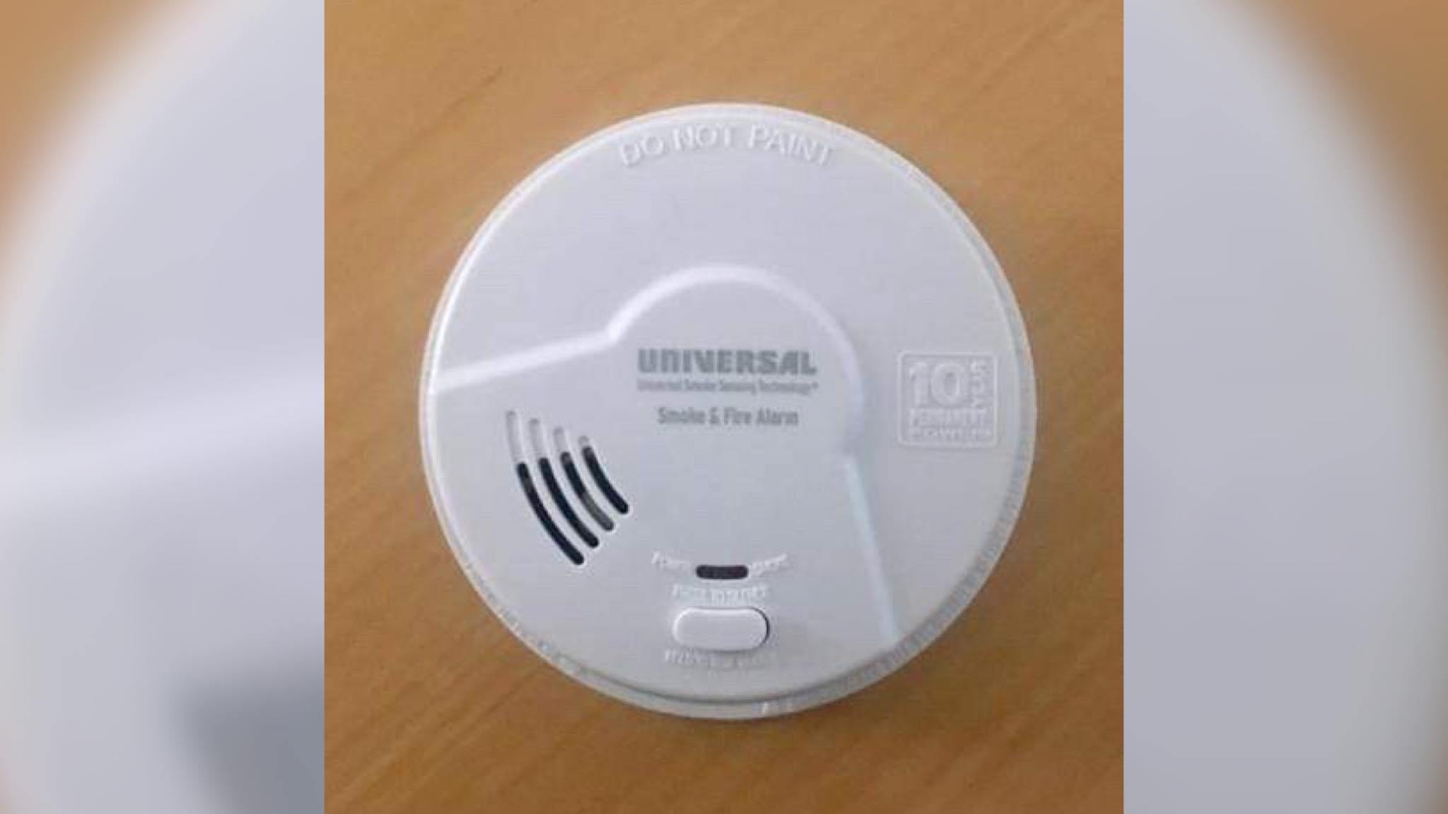 180,000 smoke alarms recalled because they may not work during a fire